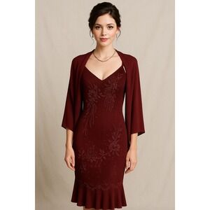 Aspeed USA 2 piece‎ Beeded M Retro Glamour Embroidered Evening Gown Style